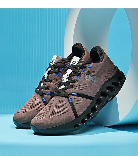 Spring new men's sports shoes breathable mesh shoes casual shoes outdoor running shoes with cushioning and lightweight design