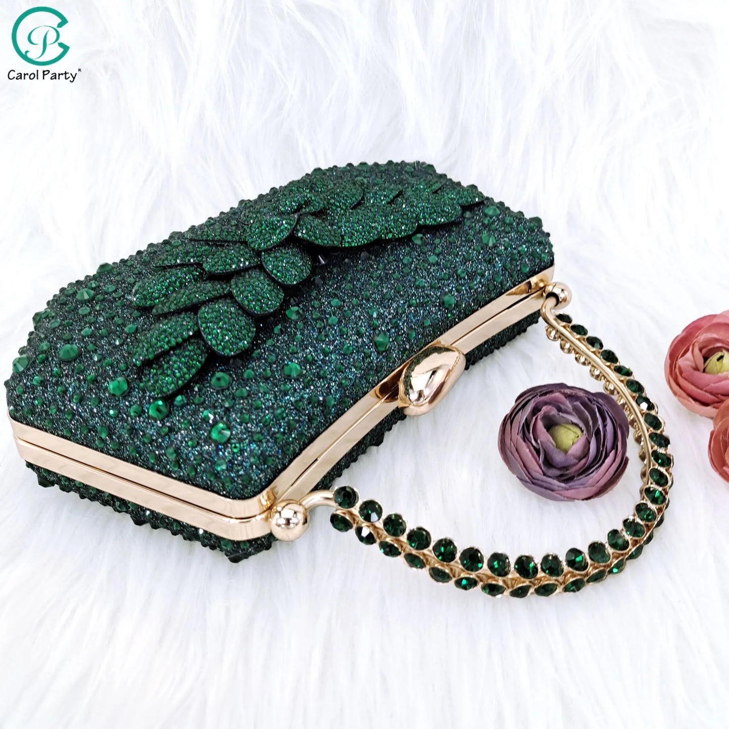 African Fashion Green Heels & Matching Bag Set | Women's Pointed Toe Pumps
