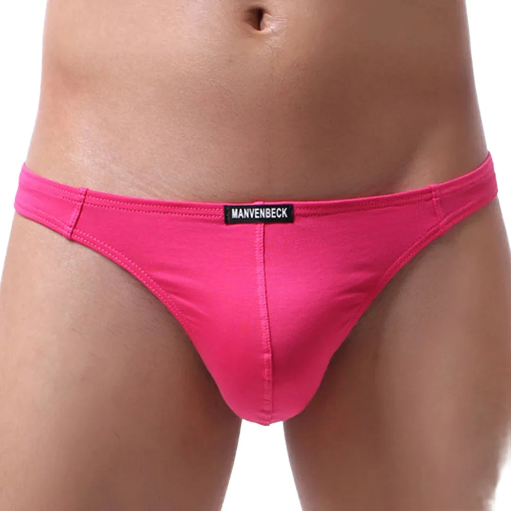 Breathable Thong Cotton Underwear All Seasons Use Bulge Pouch Briefs High Stretch Fabric Night Time For Night Wear