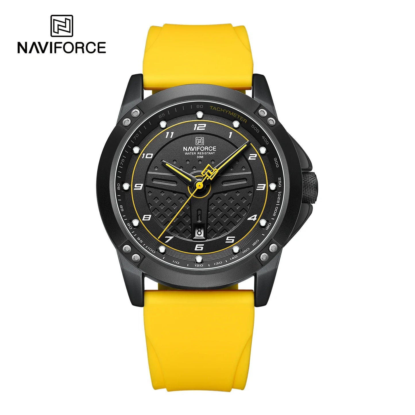 NAVIFORCE Trend Quartz Wristwatch Fashion Waterproof Men's Watches Sport Silicone Strap Male Luminous Clock Relogio Masculino