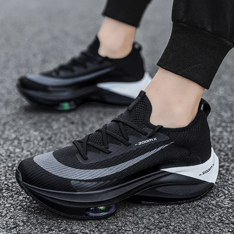 Men Running Shoes Air Cushion Breathable Training Lightweight Shoes Sneakers Marathon Women Comfortable Athletic Sports Shoes