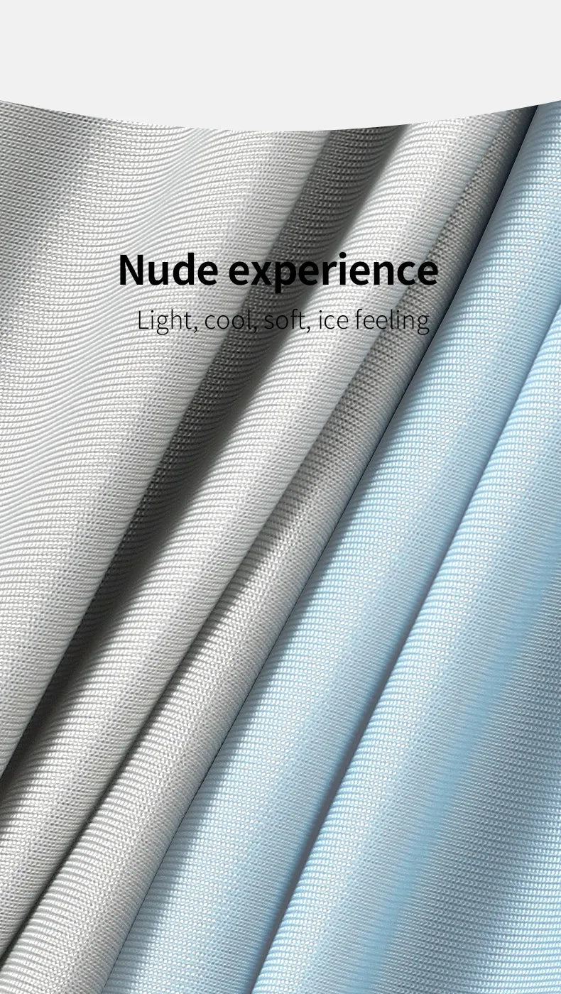 5pc Men's underwear Men's ice silk seamless breathable ultra-thin briefs summer ice soft and comfortable boys underpants