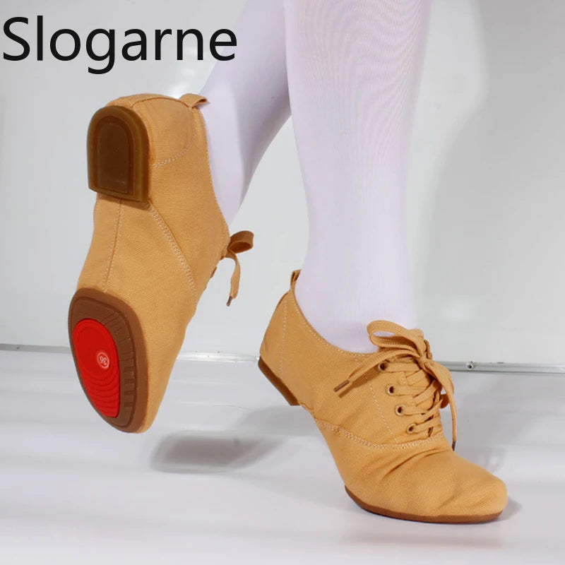 Children Canvas Ballet Shoes Kids' Soft Dance Shoes Women Men Dancing Ballroom Latin Modern Jazz Shoes Yoga Training Footwear
