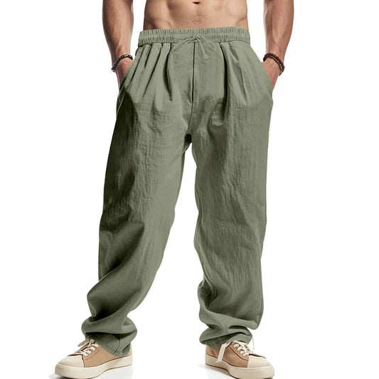 Men's Casual Linen Beach Pants