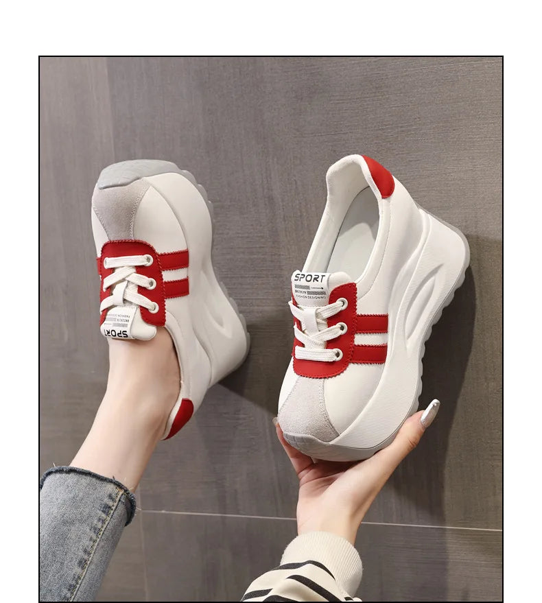 Best-selling High Quality New Shallow Mouth Increase Thick Sole Breathable Platform Casual Shoes