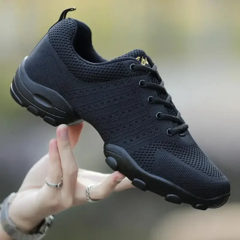 Men's Mesh Dance Shoes Male Soft Sole Yoga Shoes Man 2024 New Sports Sneakers Breathable Weaved Sports Shoes Jazz Modern Dance