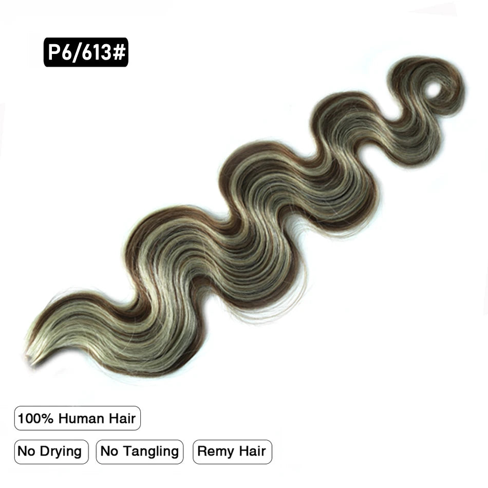 Body Wave Flat Tip Human Hair Extension Highlight Blonde Real Remy Human Fusion Hair Pre Bonded Keratin Hair 1g/S 12-26 Inch