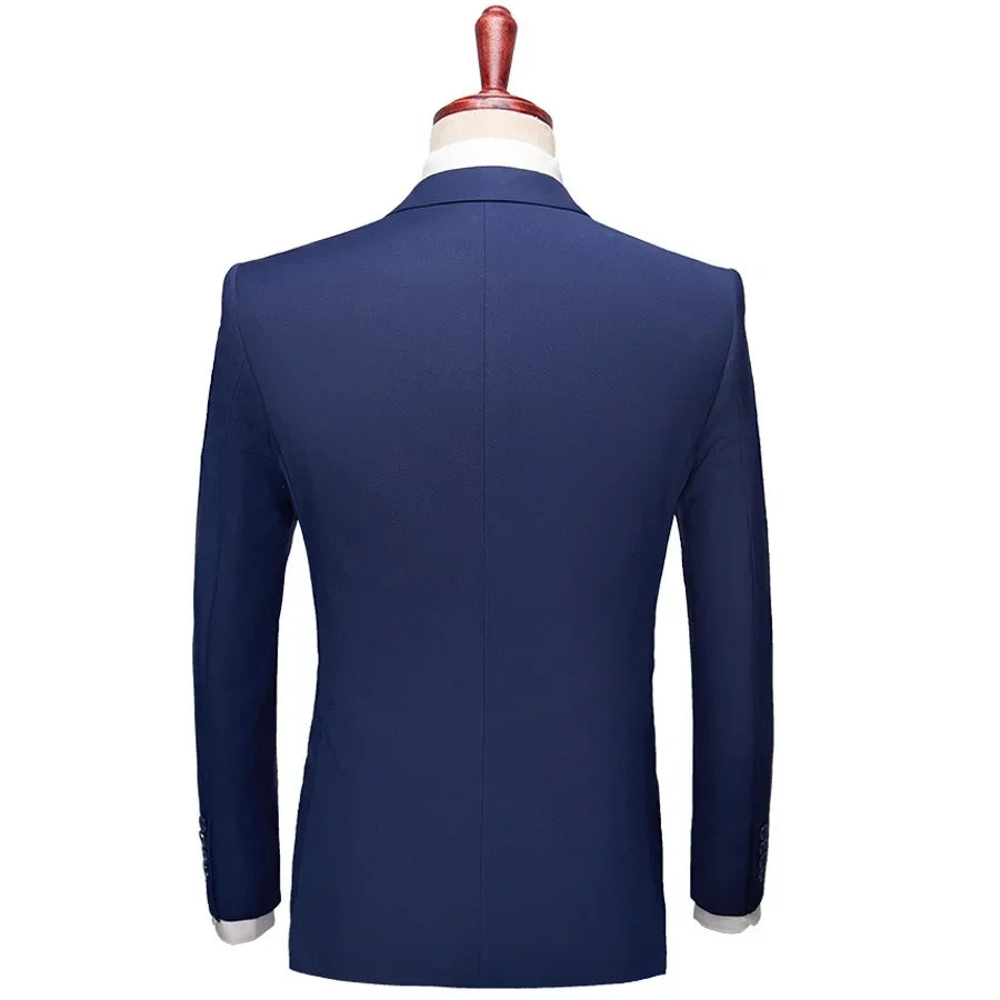 Elegant Suits For Men Wedding 3 Pieces 2 Set  Fashion Classic Full Jackets Vest Pants Blazers Outfit 2024 Formal Costume