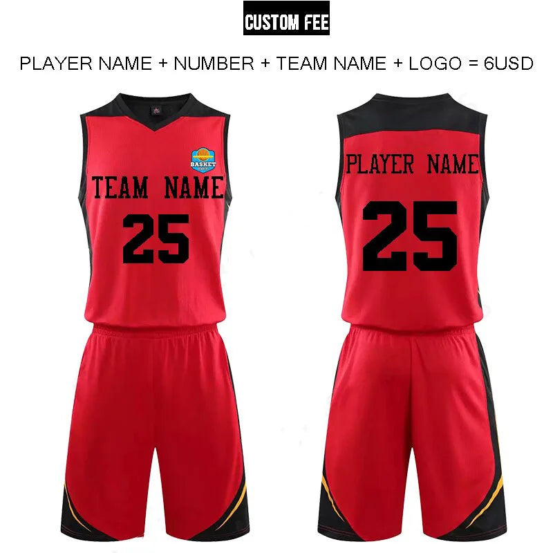 Sportswear Basketball Jersey Set Blank custom Men Women High quality Basketball Uniforms Sports Clothes College Basketball Jerse