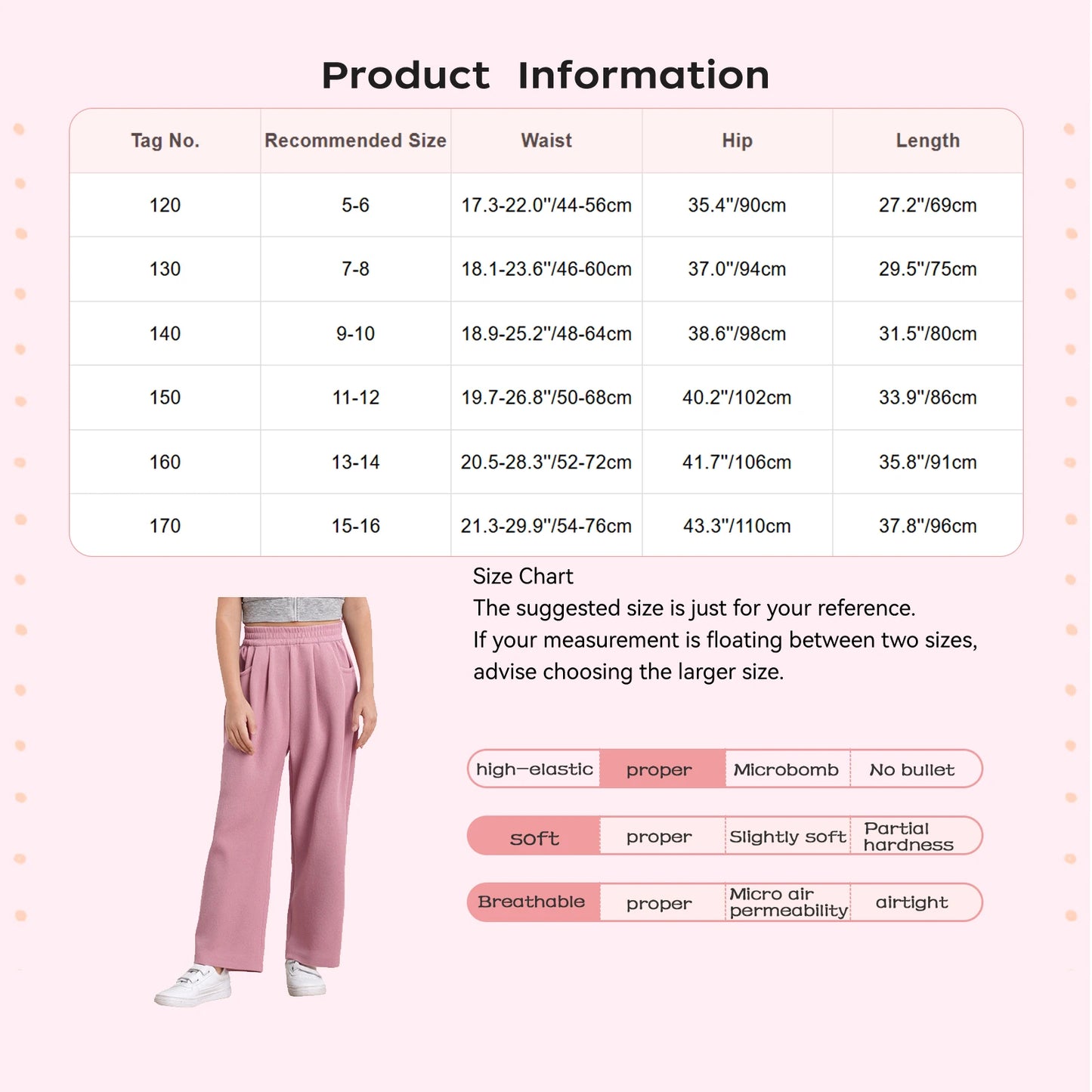Kids Girls High Waist Corduroy Trousers Retro Straight Causal Full Length Wide Leg Pants with Pockets Fashion Baggy Sweatpants