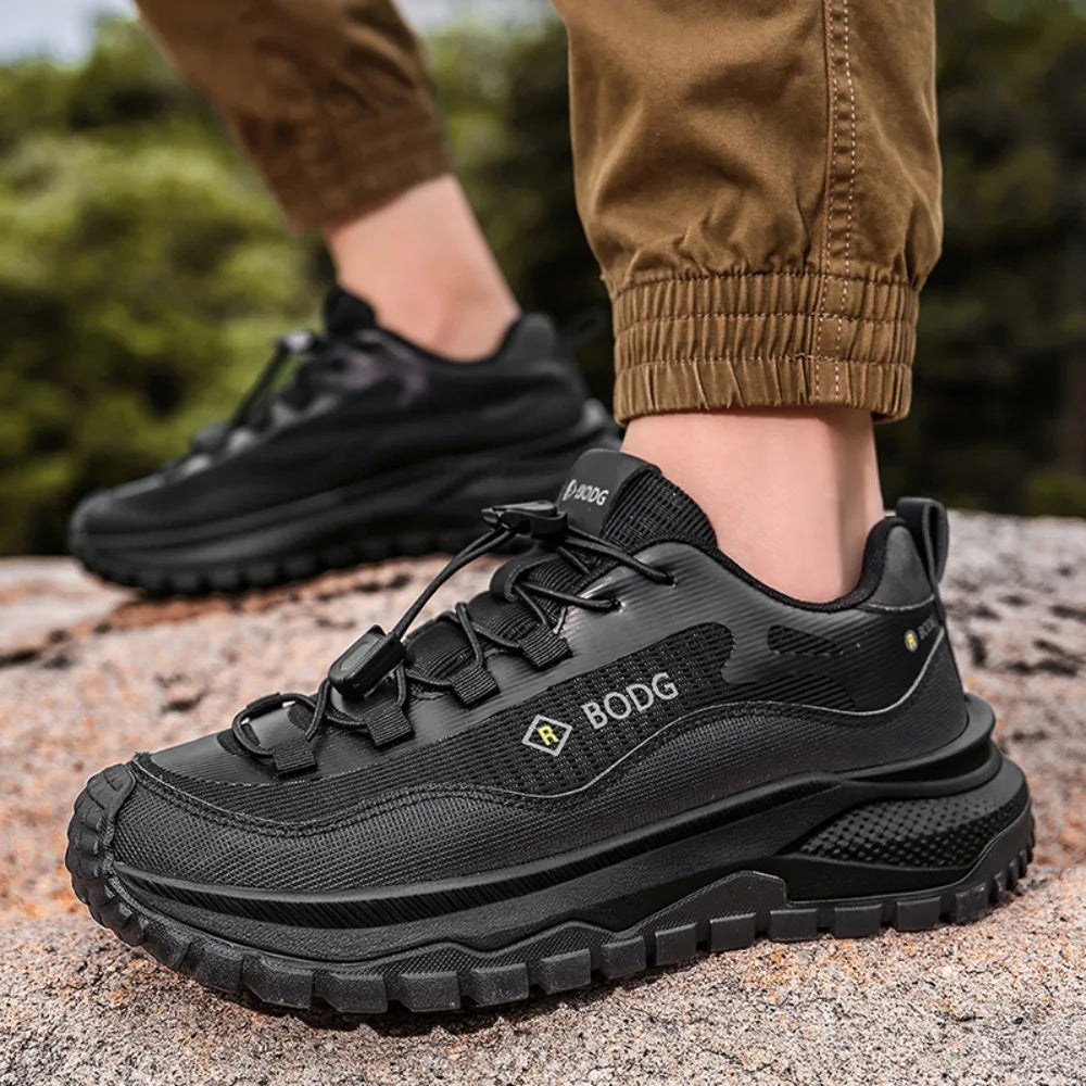 Men's Outdoor Off-Road Running Shoes, Lightweight Breathable Casual Shoes, Anti-slip Wear-resistant Hiking & Trekking Sneakers