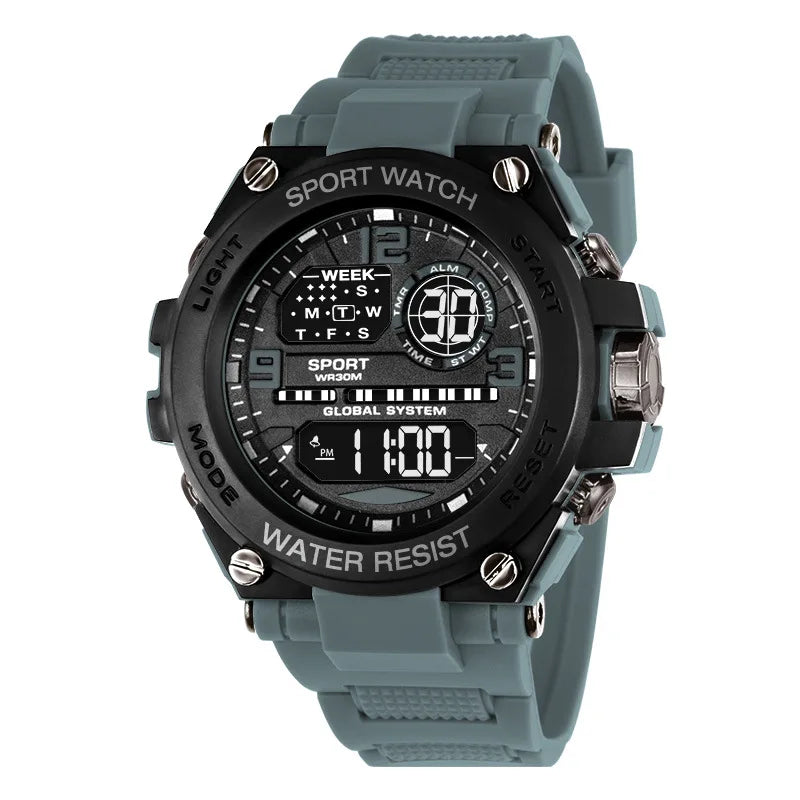 Multifunctional Sports Watch - Luminous Outdoor Electronic Watch with Alarm & Timer