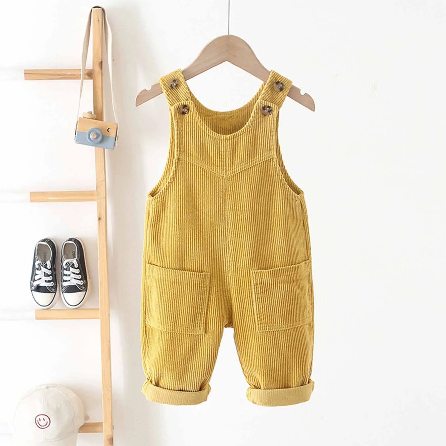 Kids Fashion Casual Rompers Corduroy Suspender Pants Sleeveless Overalls Daily School Home Birthday Party Photography Costume