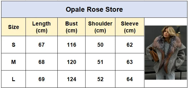 Chic Faux Fur Collar Patchwork Woolen Coat Women Casual Lapel Full Sleeve Zipper Loose Warm Coats Lady Commute Office Outerwears