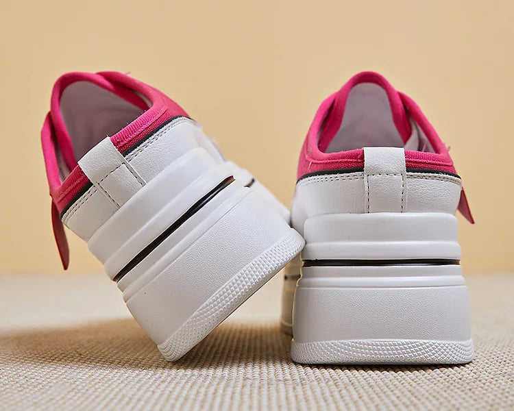 Fujin flip flops women 7.5cm Platform Slippers Denim Chunky Sneaker Casual Comfy Breathable Summer Shoes Women's slippers