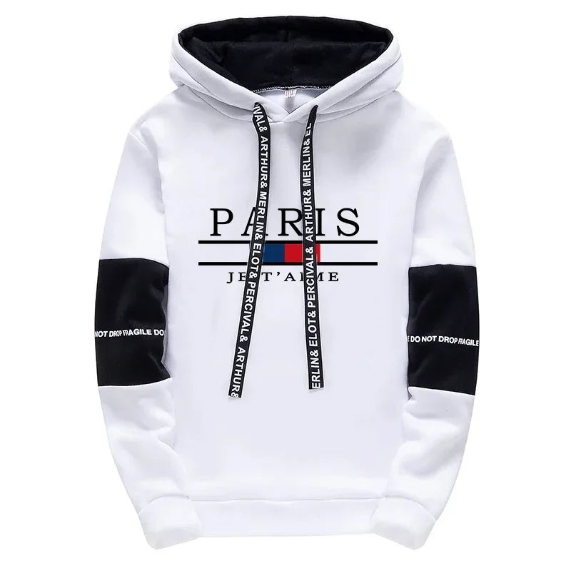 Fashion Mens Tracksuit Print Casual Sweatshirts Outdoors Sports Jogging Mens Clothing Single Piece Hoodie Pants Daily Streetwear