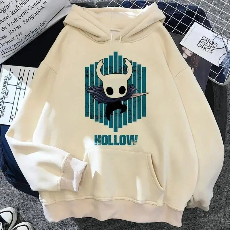 Hollow Knight Hoodies Men Korea Ulzzang Grunge Y2k Aesthetic Fmale Autumn and Winter Pullover Hoddies Streetwear Graphic