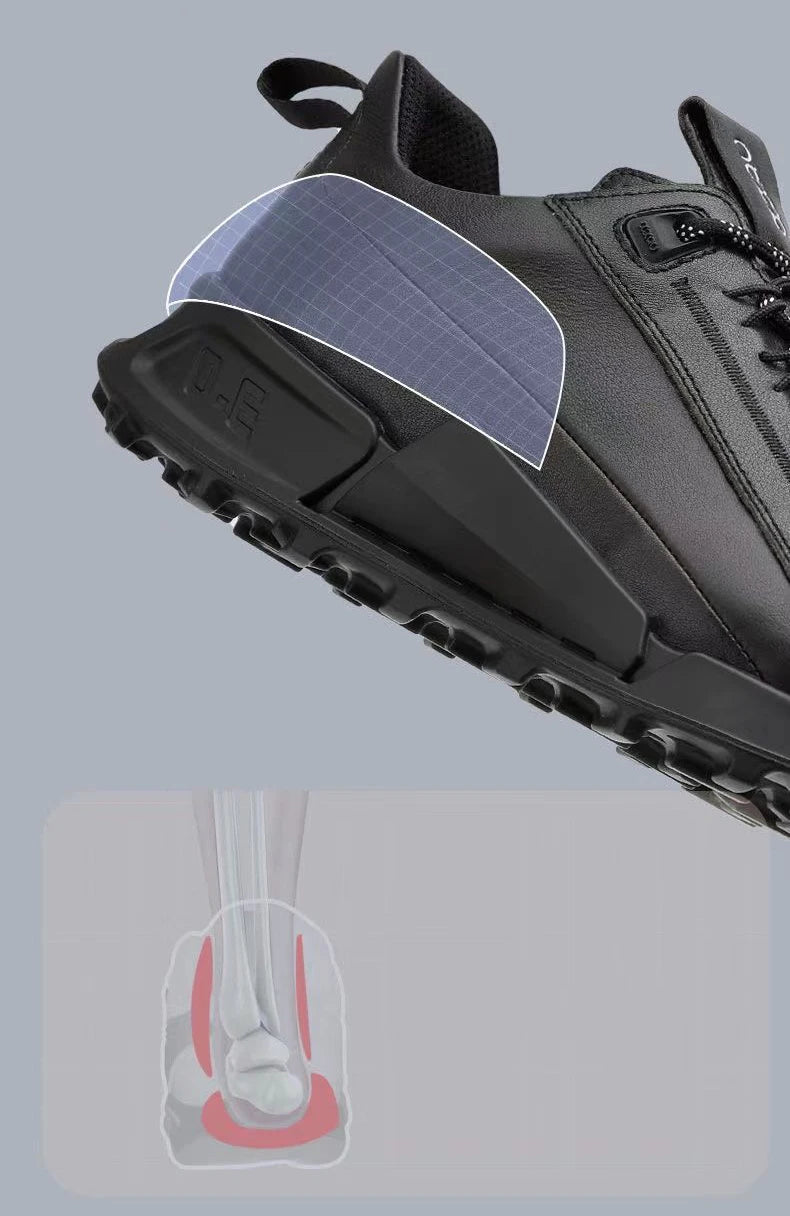 Leather Shoes Men Luxury Brands Designer Trekking Casual Sneaker Stylish Outdoor Athletic Walking Sports Business Young Menswear