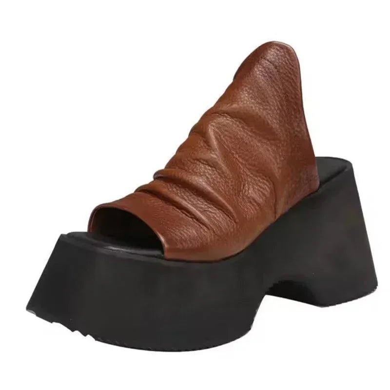 2024 Hot Sell New Summer Platform Women Open Toe Slippers High Heels Shoes Sandals Flip Flops Sexy Pumps Slides Zapatillas Mujer