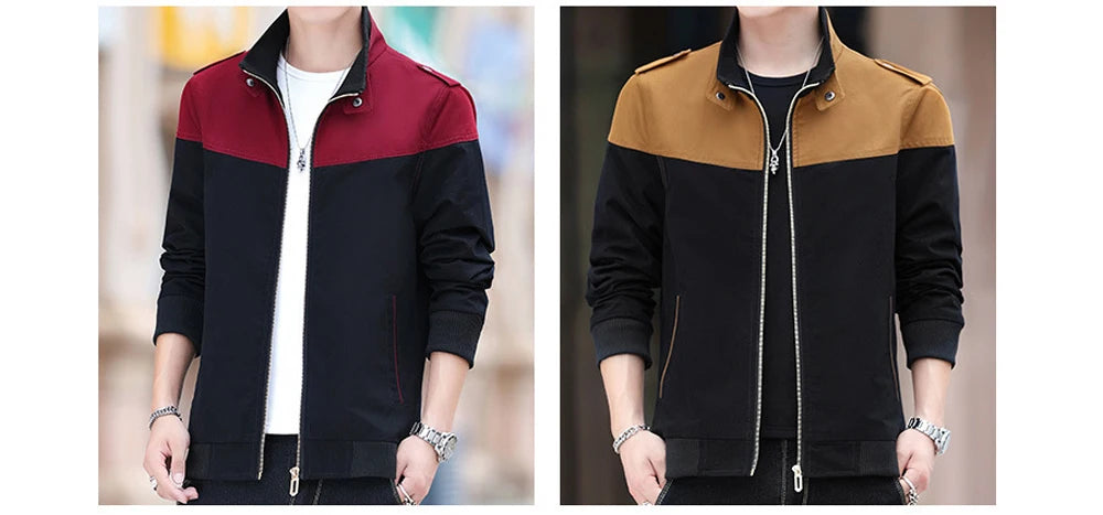 DIMUSI Winter Men's Bomber Jacket Casual Mens Outwear Fleece Warm Coats Fashion Stand Collar Uniform Jackets Mens Brand Clothing