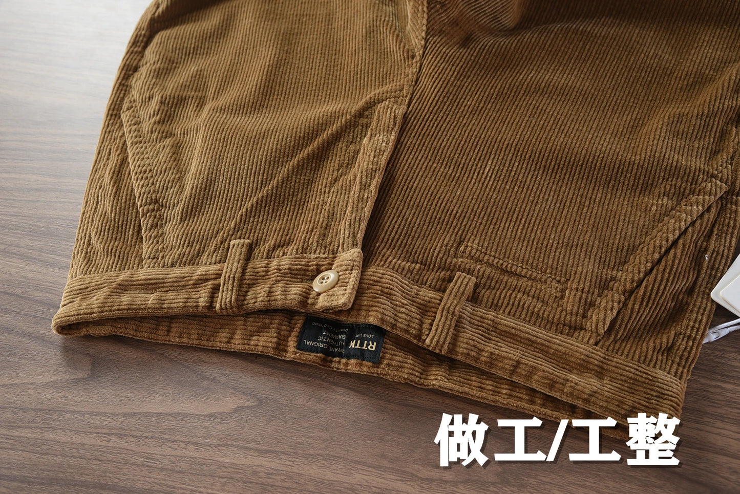 Autumn and Winter New American Retro Heavyweight Solid Color Corduroy Cargo Pants Fashion Straight Cotton Washed Casual Trousers