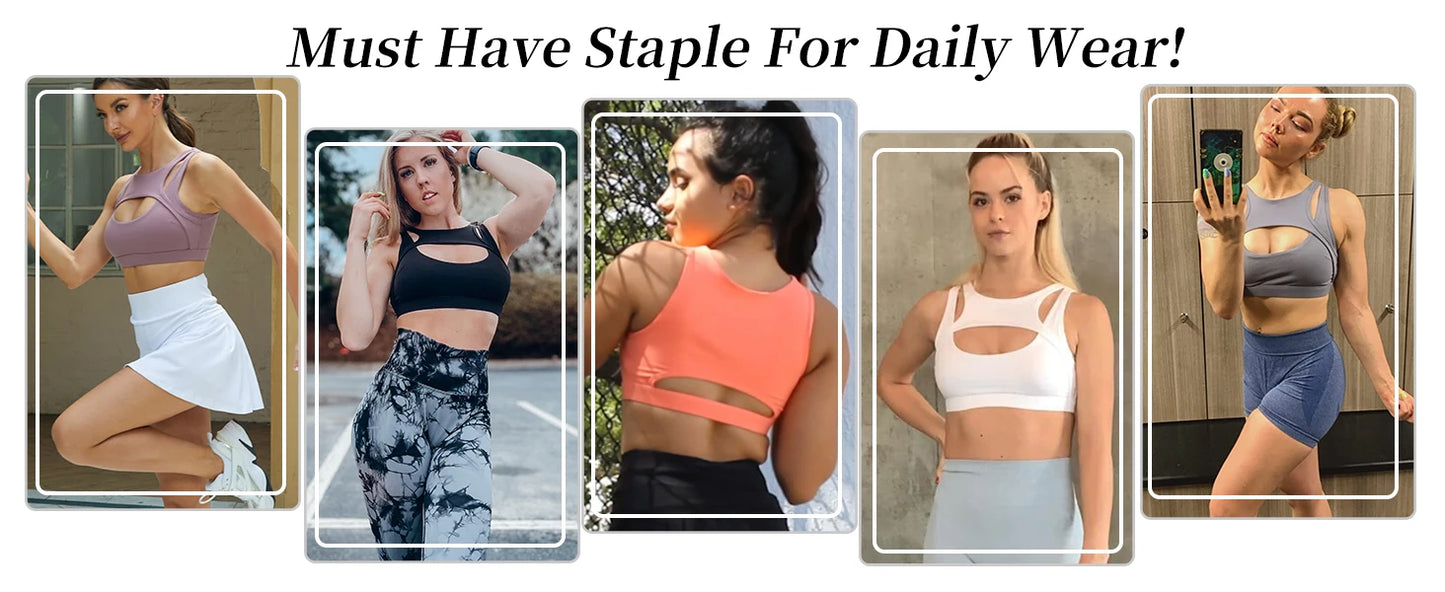 Removable Cups Sports Bra Shockproof Running Fitness Anti-sagging Upper Collection Soft Support High-strength Women's Yoga Vest