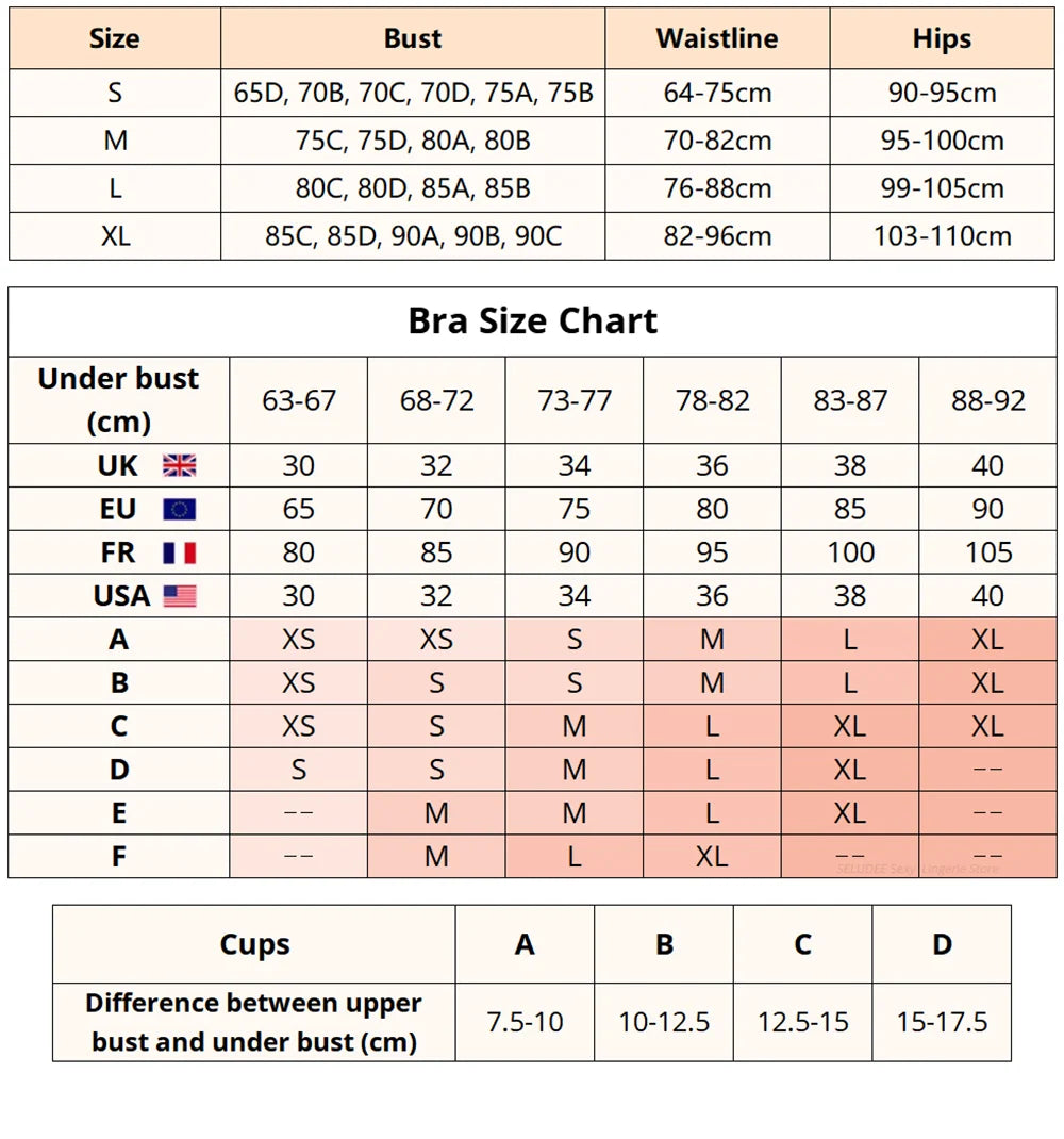Women Sexy Lingerie Three Piece Set Chain Neck Waist Seal Heavy Craft Sexy Lingerie Outfit Intimates Erotic Costume Ropa Mujer