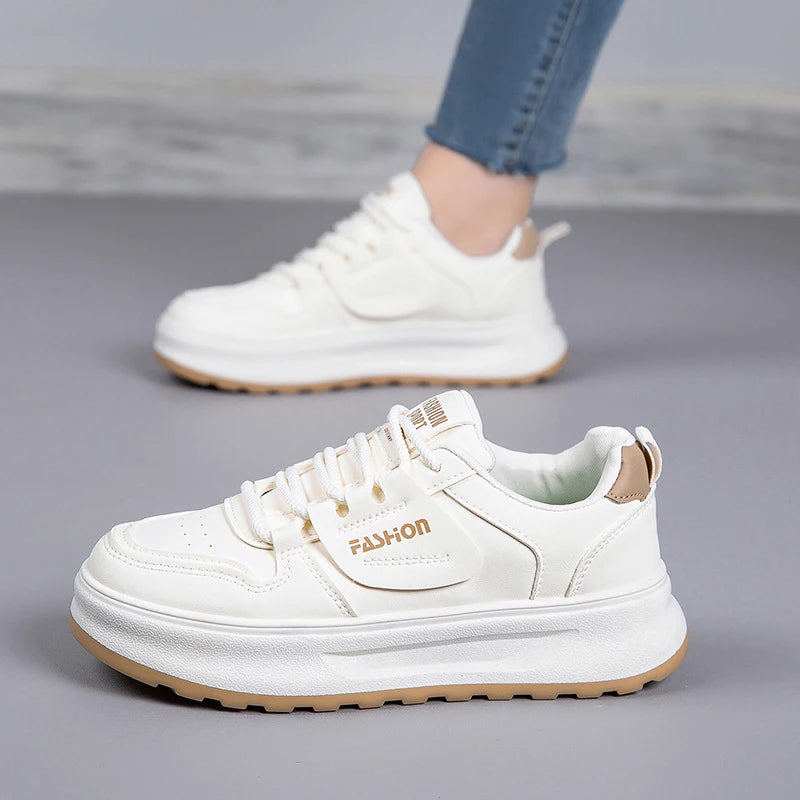 Comfortable Women's Sneakers 2026 New White Sneakers For Ladies Casual Shoes Women Fashion Flat Female Platform Shoes Woman
