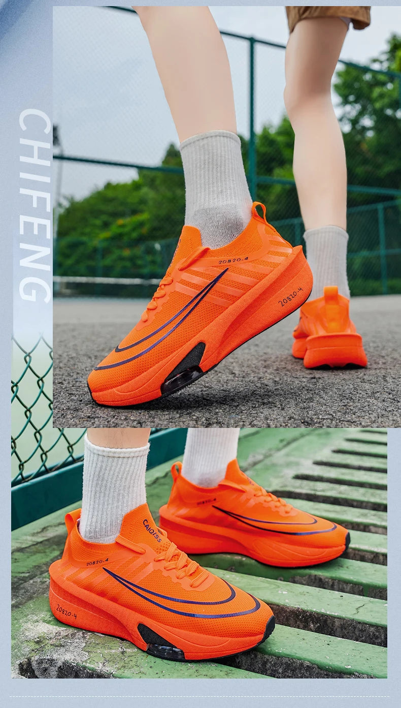 Running Shoes Carbon Board Speciality Marathon Men Sports Breathable Lightweight Women's Comfortable Athletic Nonskid Sneakers