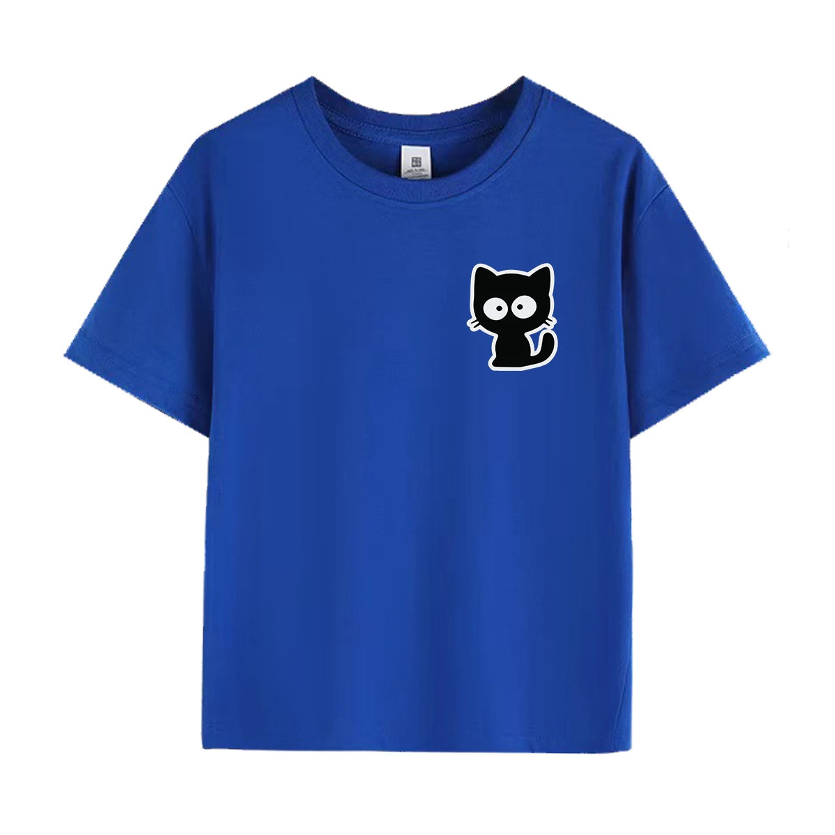 Kids Casual Printing O-neck Short Sleeve T-Shirt Summer Trend All-match Cartoon Pullover Top Tee Boys Girls Clothes