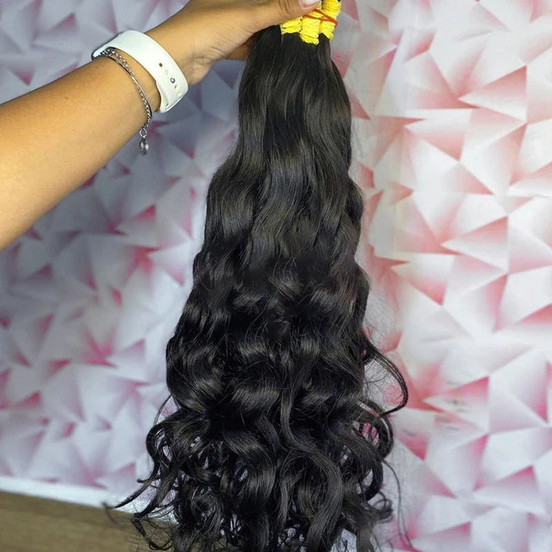 Natural Black Human Hair Bulk Hair Bundles For Braiding Body Wave Human Hair Braiding No Weft Brazilian Human Hair Extensions