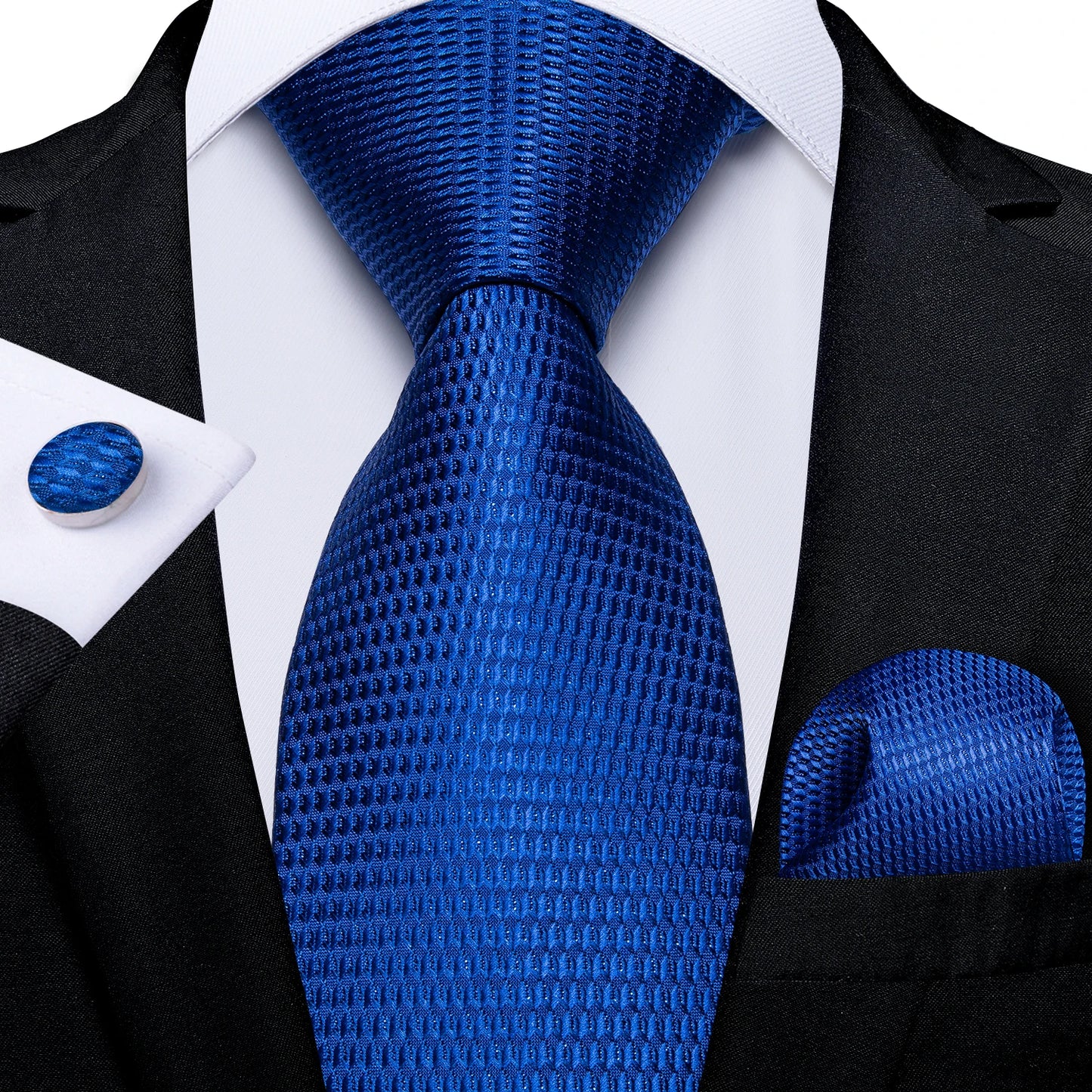 Dark Red Plaid Silk Ties for Men Classic 8cm Business Wedding Party Accessories Pocket Square Cufflinks Gift DiBanGu Dropship BAZAARHUBO