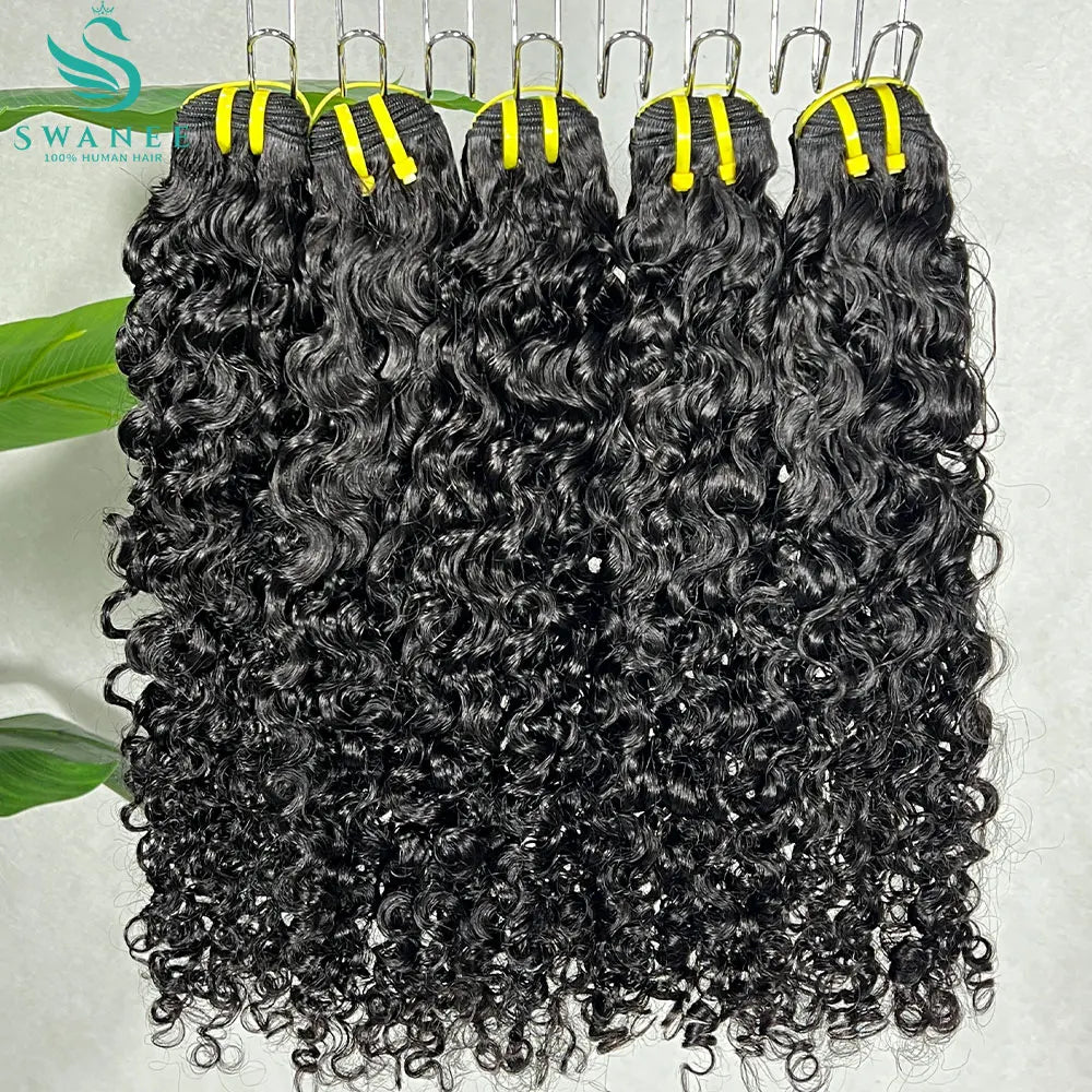 15A Burmese Curl  Vietnamese 100% Raw Virgin Human Hair Extensions #1B Natural Black for Human Hair Weave Bundles Curly Bundles