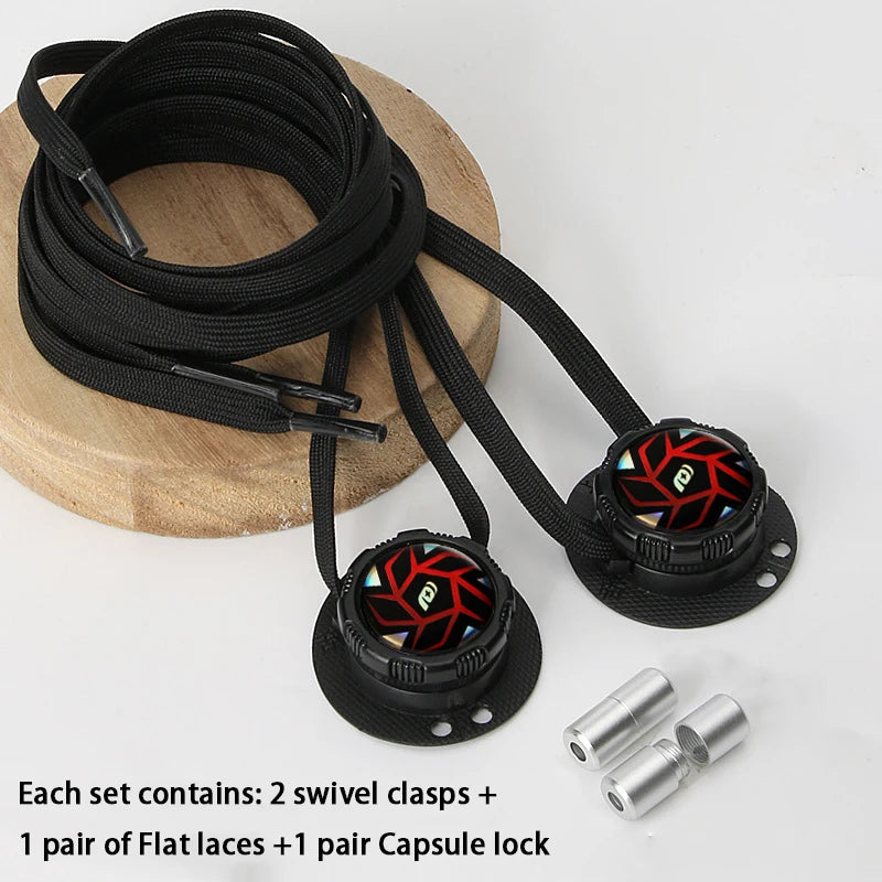 No-Tie Automatic Shoelaces New Swivel Buckle Laces Without Ties Casual Shoes Sneakers Shoe Accessories for Adults and Kids