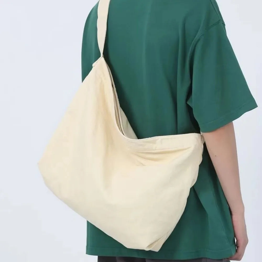 Retro Canvas Shoulder Bag Large Capacity Multi-purpose Messenger Bag Travel Tote Bag Woman Men