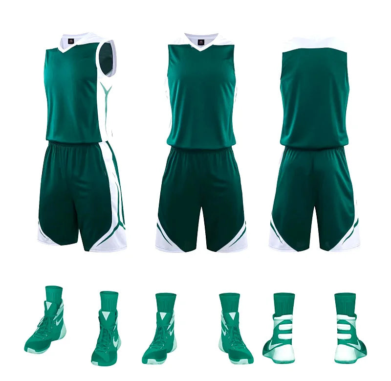 Sportswear Basketball Jersey Set Blank custom Men Women High quality Basketball Uniforms Sports Clothes College Basketball Jerse