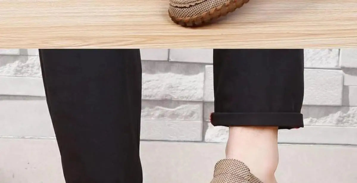 Men's Mesh Shoes Summer Hollow Out Breathable Casual Shoes Large Size Oxfords Bottom Work Shoes Soft Comfort  Flats Male Sneaker