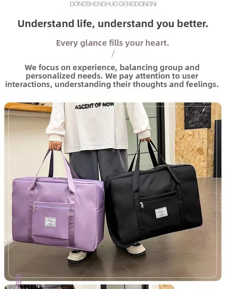Large Capacity Casual Handbag for Men And Women Student Clothing Storage Bag Maternity Bag Travel Bag Polyester Material