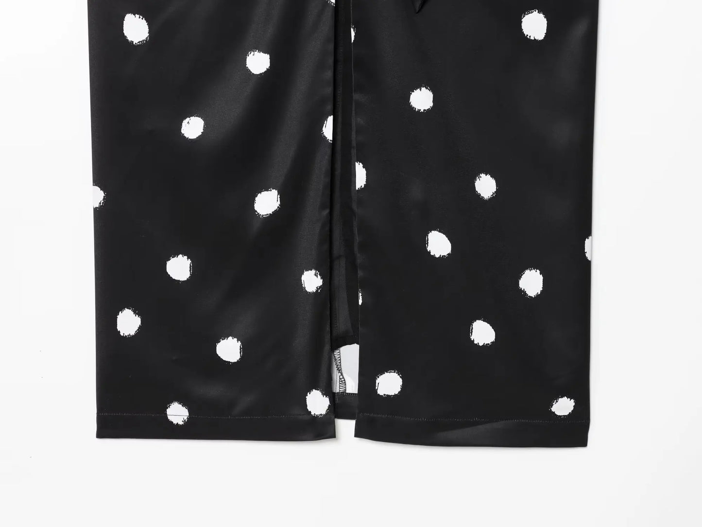 TFAFXY 2025 Polka Dot Skirt Women Wrap Ruched Midi Skirt Woman New Fashion Elegant Long Skirts For Women Party Skirts