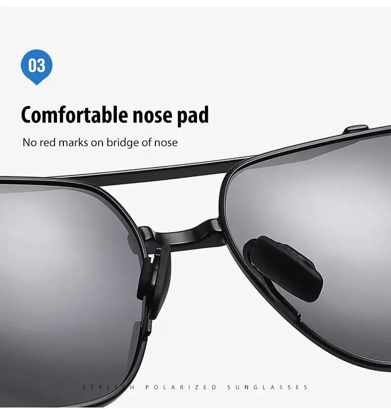 Anti-glare Minus Lens Prescription  Metal Sunglasses Men Polarized UV400 Driving Goggle 0 -0.5 -0.75 -1.0 To -6.0 BAZAARHUBO