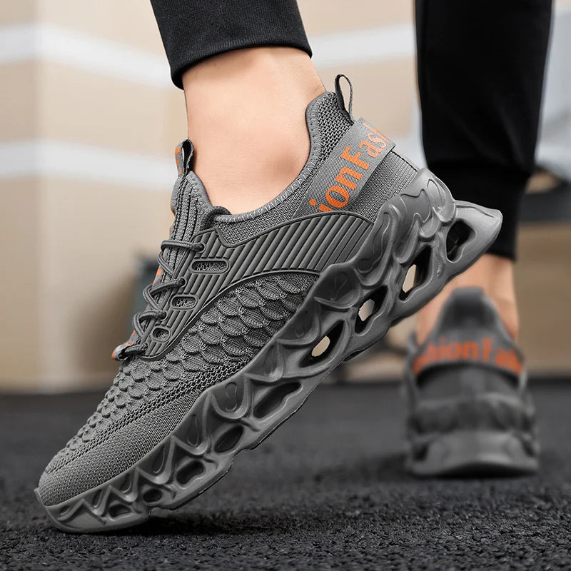 YRZL Sports Men Sneakers 2025 Breathable Mesh Running Shoes Lightweight Comfortable Walking Shoes Male Casual Outdoor Footwear