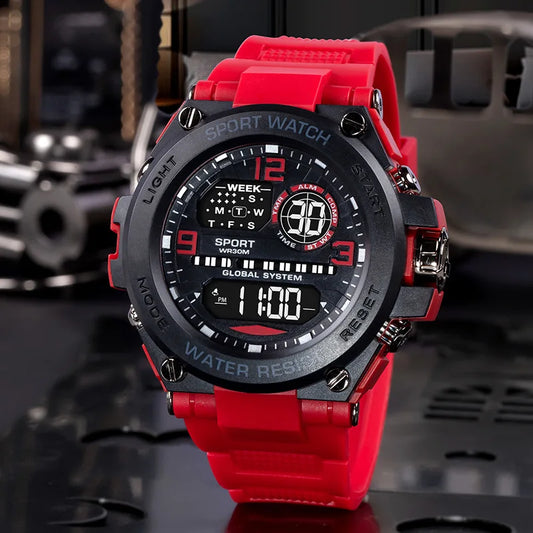 Multifunctional Sports Watch - Luminous Outdoor Electronic Watch with Alarm & Timer