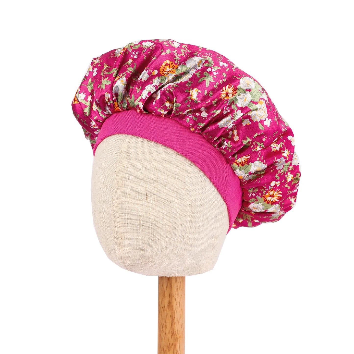 Fashion New African Children Adjustable Printing Ankara Satin Bonnet Sleep Cap Baby Kids Satin Bonnet Sleep Hat Silk Shower Cap