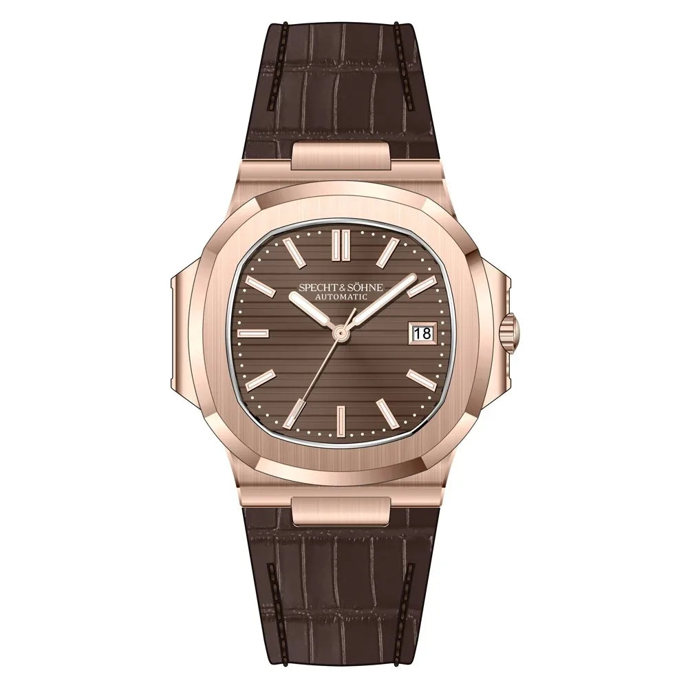 New Arrivals Fashion Men's Watches Luxury Automatic Watch For Men 42MM Stainless Steel Waterproof Rose Gold Sapphire5711 Watch
