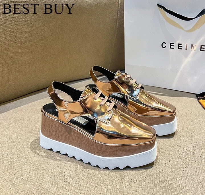 women wedge shoes pointed toe high heels platform office lady party shoes Plataform Height increasing Shoes Casual style