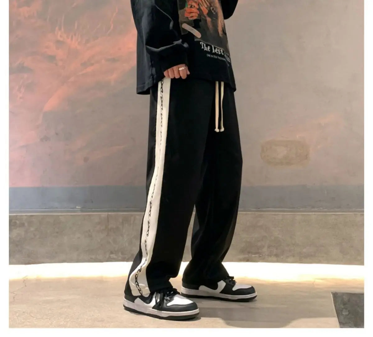 Men's Pants New Cool Male Summer New Fashion Mens Cozy Trousers Baggy Lightweight Casual Straight-leg Versatile Trend Pants