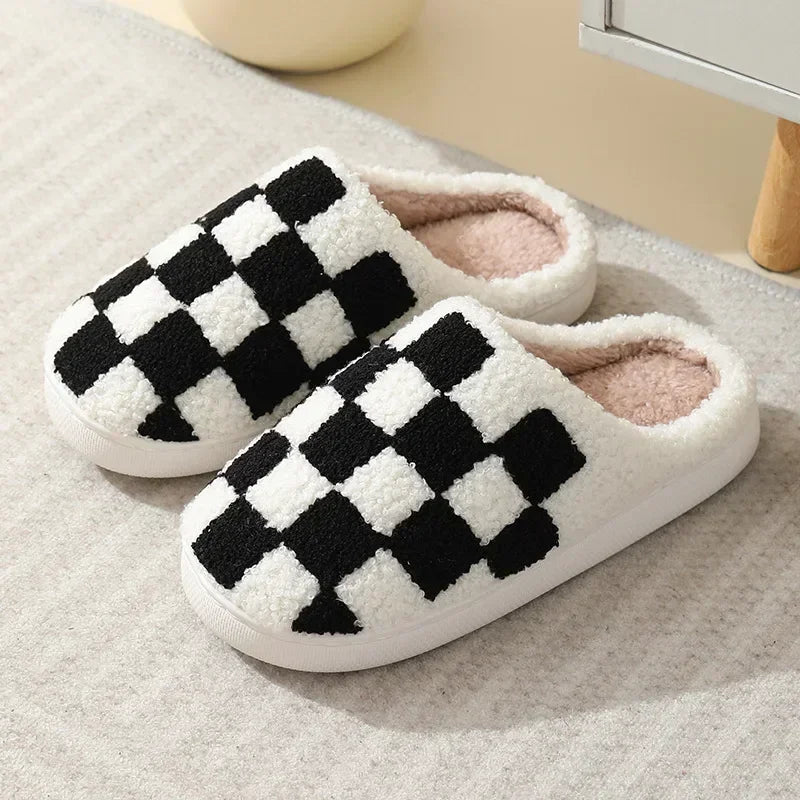 House Fuzzy Slipper Men Male Ghost Face Blue Evil Eye Home Shoes Plush Winter Warm Indoor Floor Non Slip Women Female Halloween