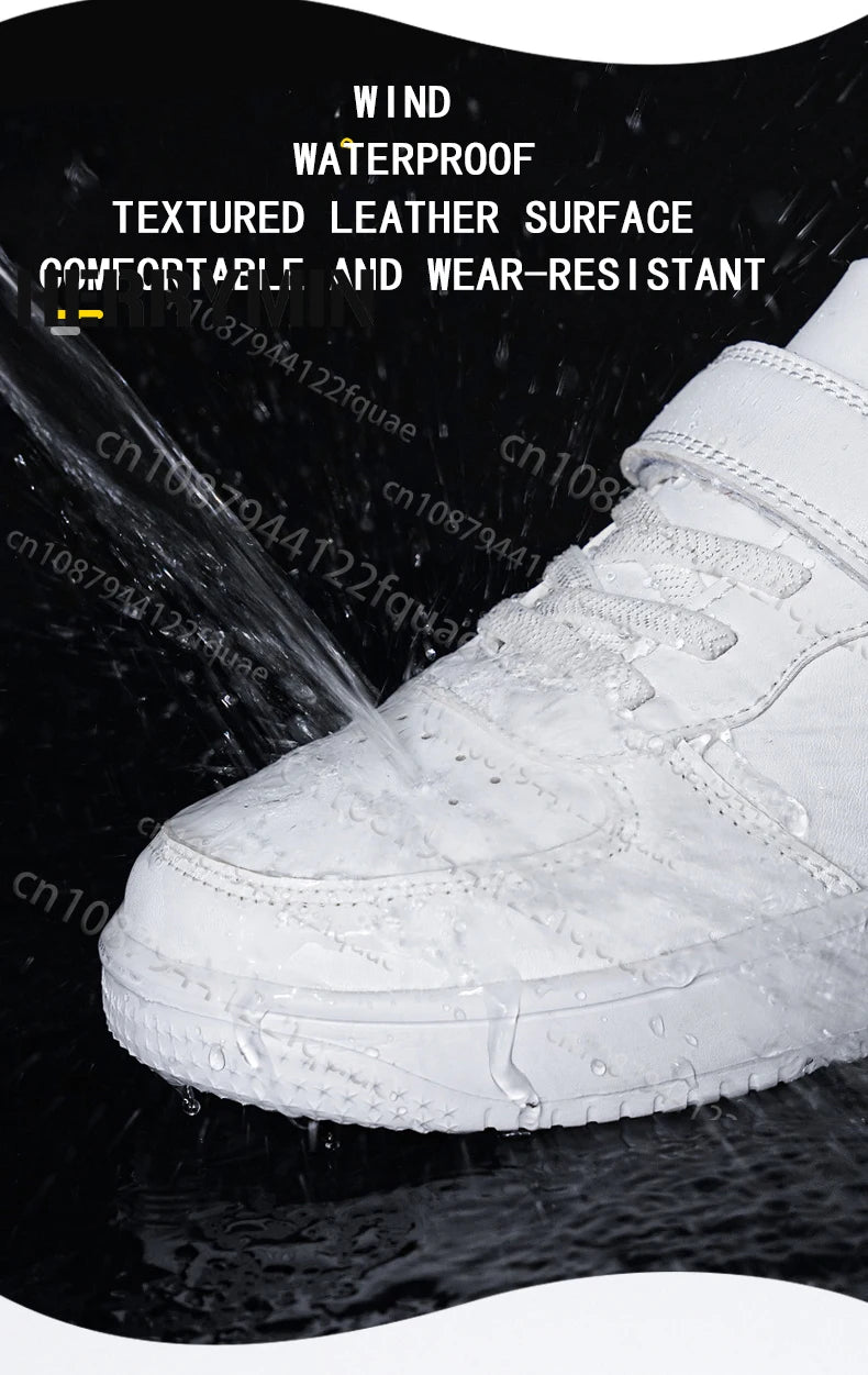 Cool Jinx 7-18 Year Old Boys Girls Printing Shoes Soft Sole Wear Resistant Skateboarding Shoes Simple Four Season Sneakers