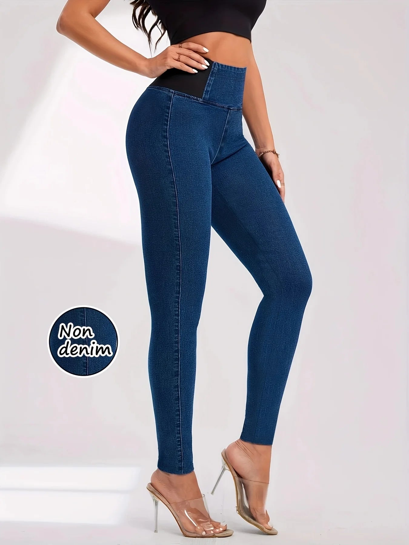 women's non-denim Leggings High Waist Hip Lifting Yoga pants Fashionable Sexy Casual Pants Solid Color High Elastic Soft Wear