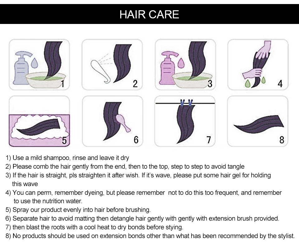 Straight Human Hair Weave Extensions Ombre Blonde Bundles Extensions 100g/Pcs 16"-28"  Straight Remy Skin Double Weft Hair